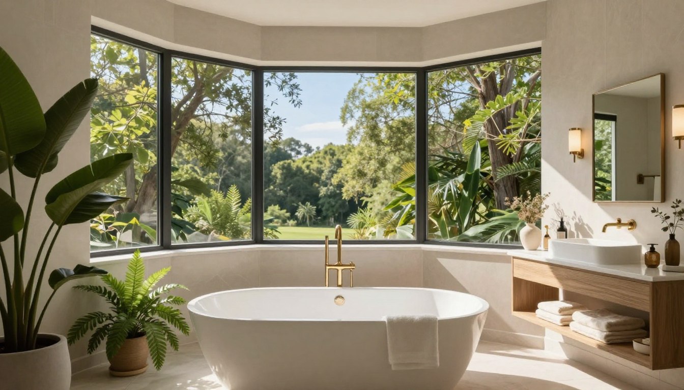 bathroom bay window ideas