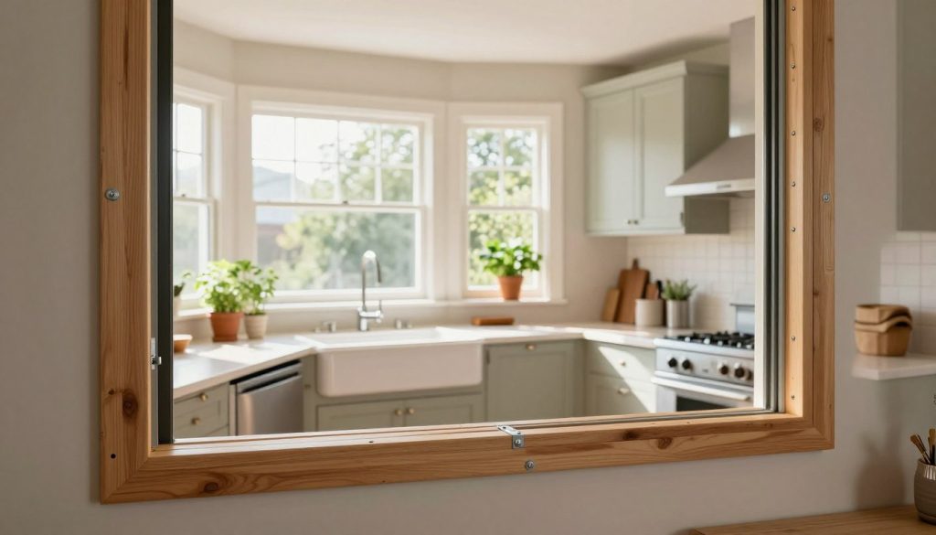 installation structural support kitchen window