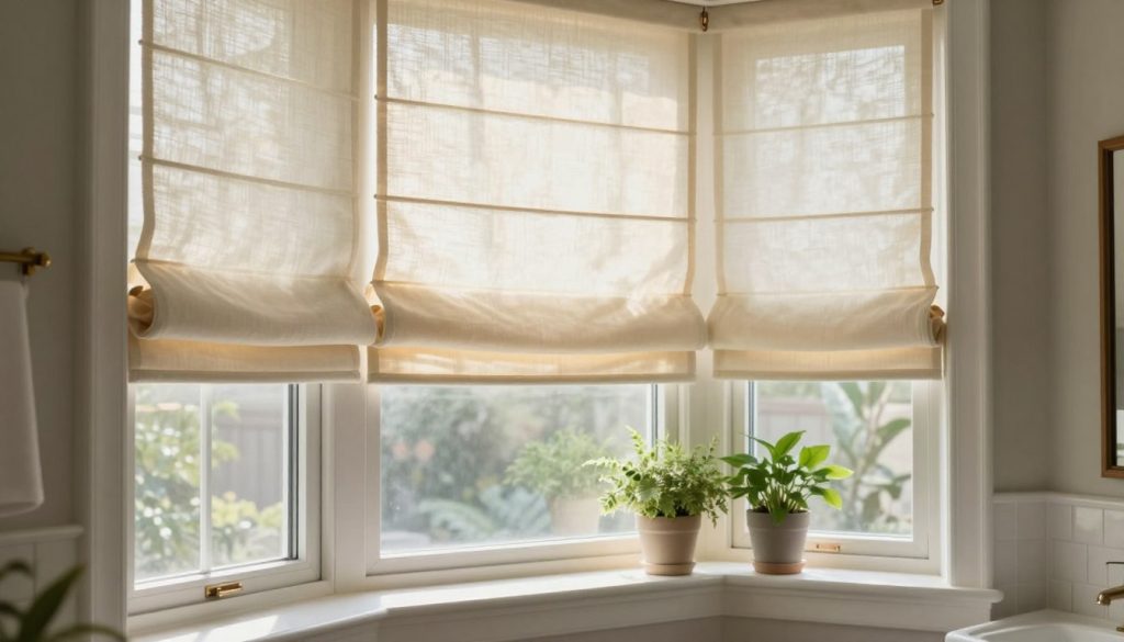 roman shades window treatment