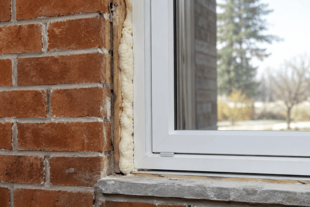 professional window installation in progress