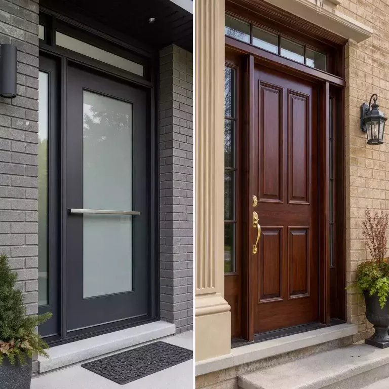 Aluminum Door vs. Wood Door: Which Entry System Belongs on Your Home?