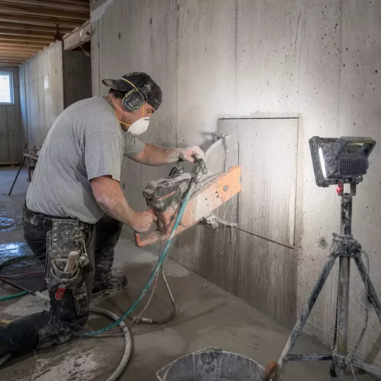 Concrete Wall Cutting Costs for New Windows: Saw-Cutting, Permits, and Egress Setup